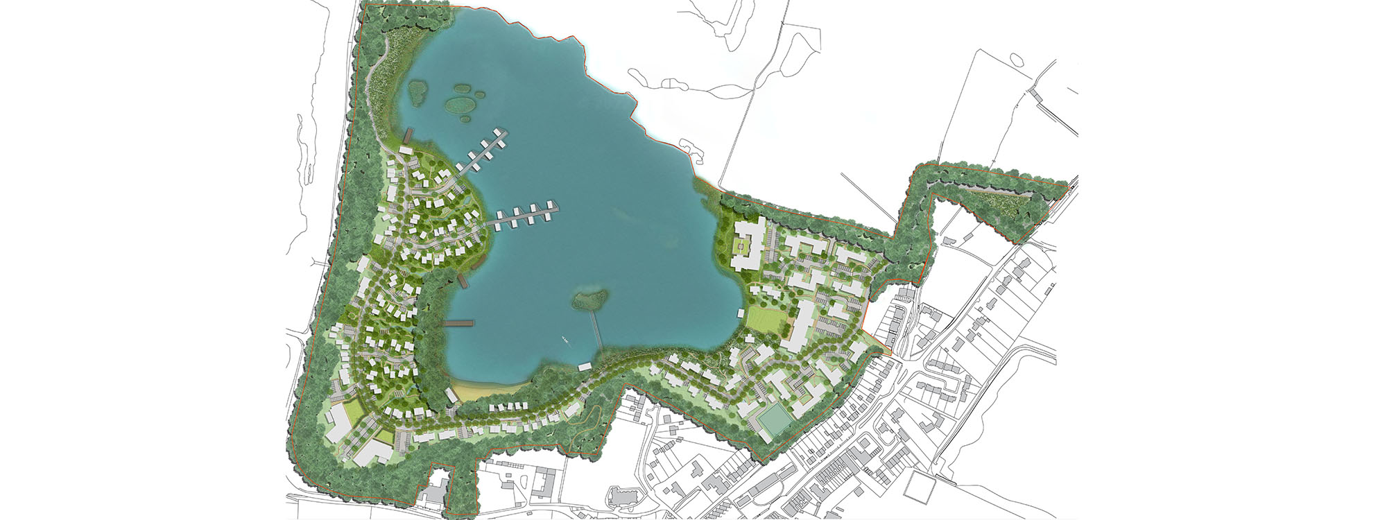 Aylesford Lakes Aylesford Kent Eleanor Donald Landscape Architects