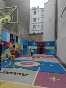 Basketball court in Paris